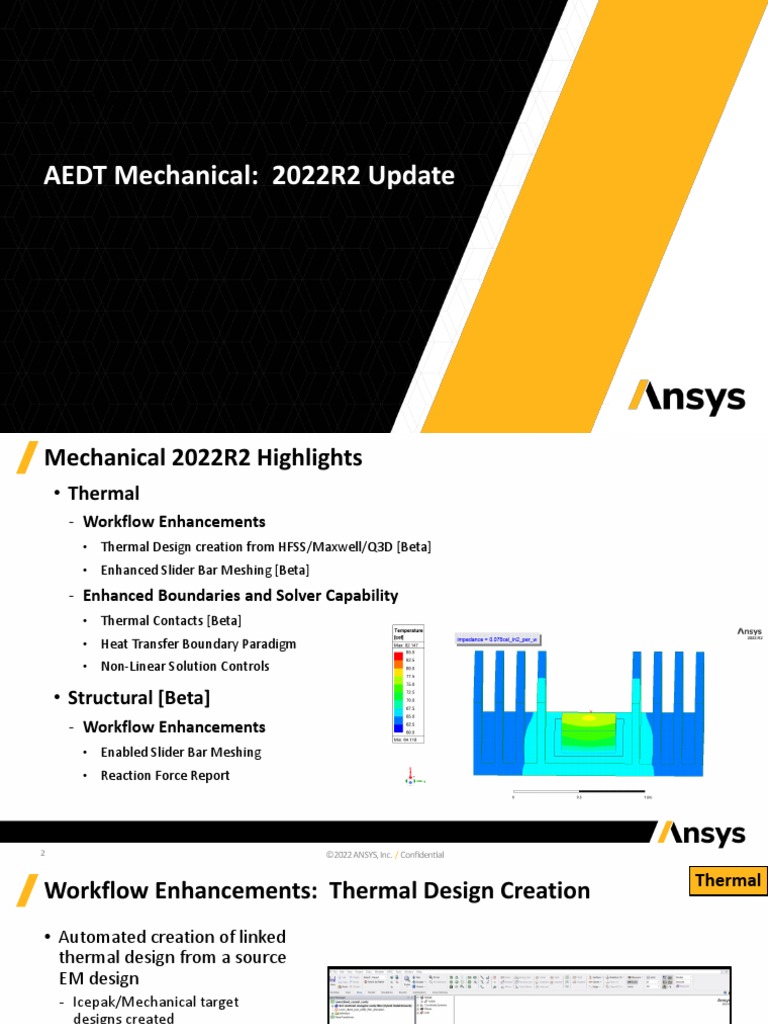 AEDT Mechanical 2022R2 Updates | PDF | Heat Transfer | Heat