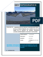 Informe Topografico Parque