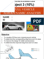 Project 4 - 3d Full Vehicle Aerodynamic Analysis