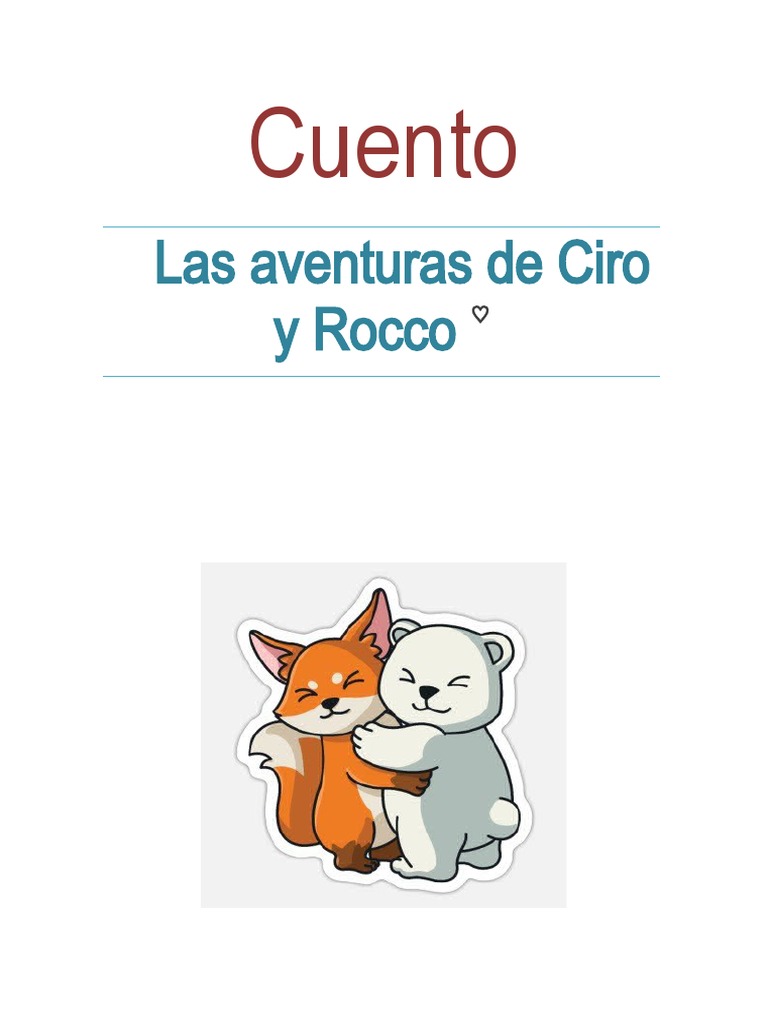 Cuento Ciro y Rocco | PDF | Libros para adolescentes
