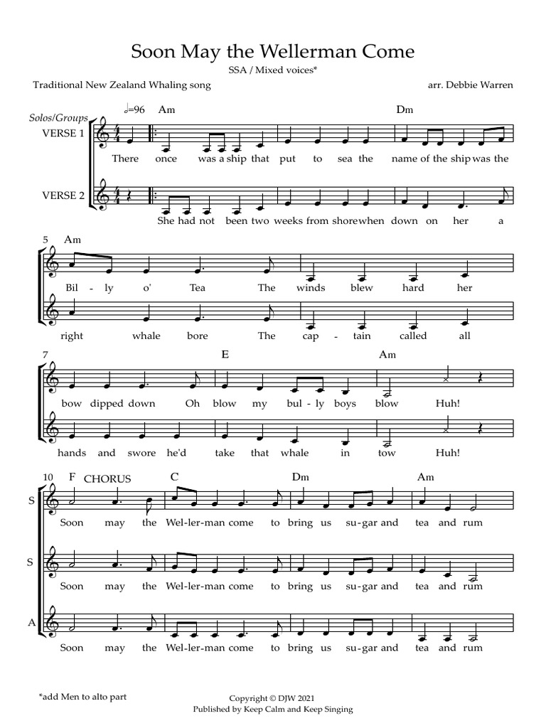WELLERMAN-Sea Shanty | PDF