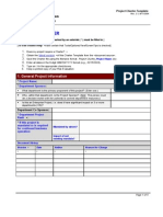 Project Charter Form Template