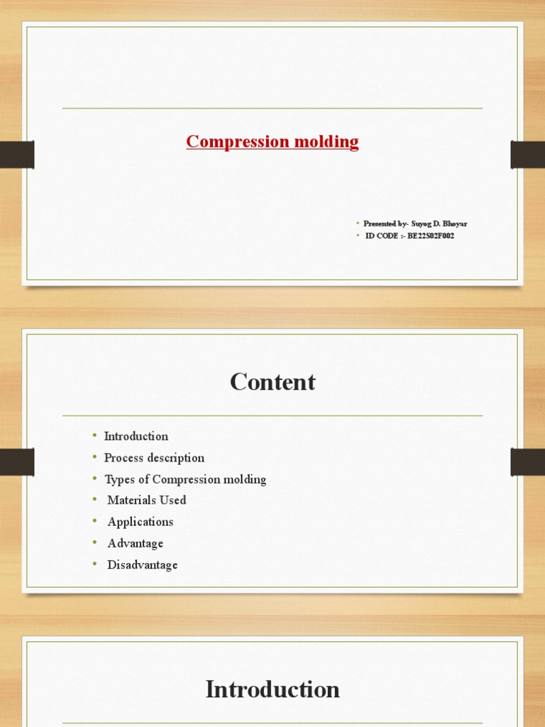 Overview of Compression Molding Techniques | PDF | Computers ...