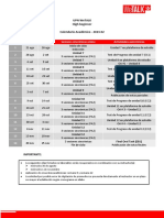 Calendario Inglés