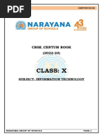 Cbse X It Centum Book 22-23 (Phase-I)