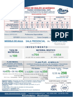 Inglês Acadêmico - Orçamento