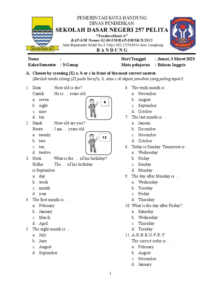 Soal Kelas 3 Pdf