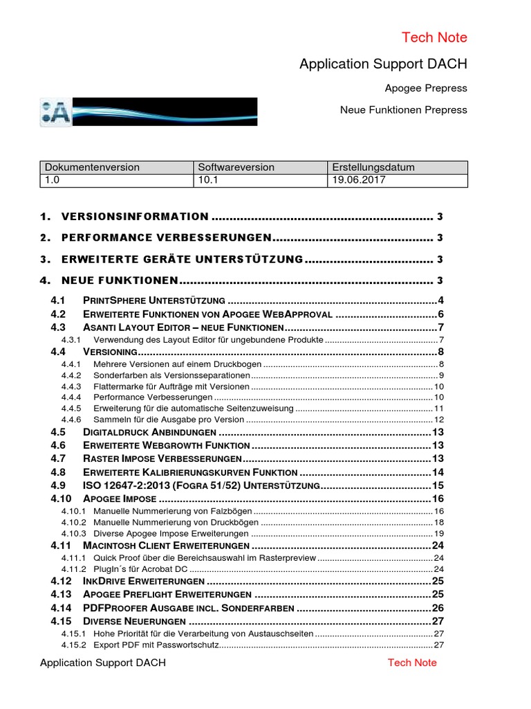 TechNote NeueFunktionen Prepress 10.1 v1-1 | PDF