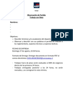 Observación de Partido - Trab Con Nota