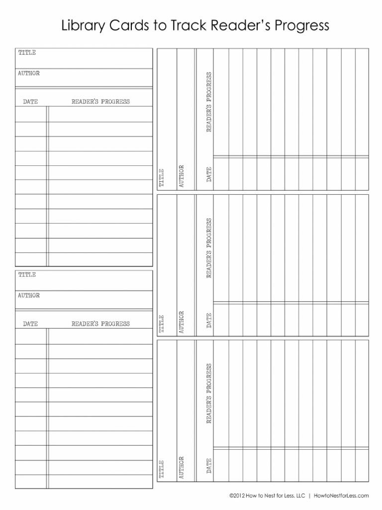 Library Card Template | PDF