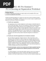 Module 1 Pca Choosing An Organization