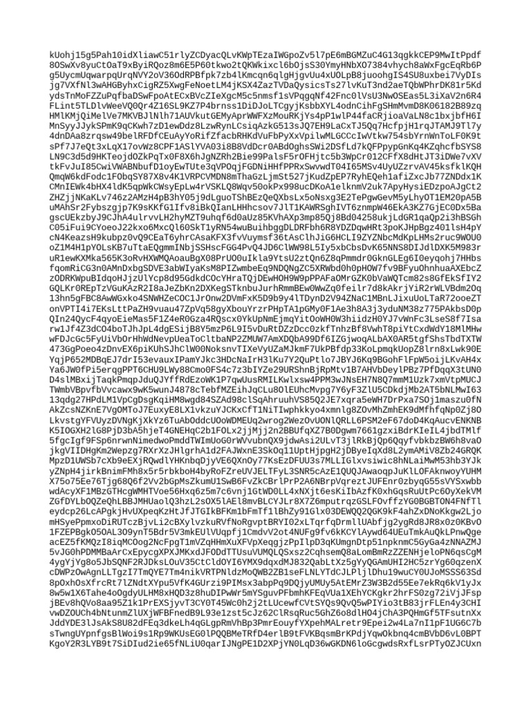 Random Alphanumeric Document | PDF