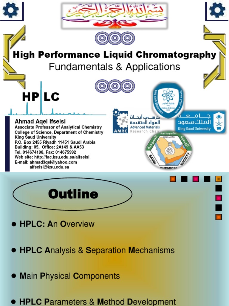 HPLC Fundamentals and Applications | PDF | Chromatography | High ...