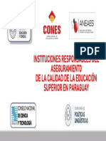 Las Instituciones Responsables de La Política de Aseguramiento de La Calidad de La ES