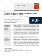 Enterografía Por Resonancia Magnética: Técnica e Indicaciones. Hallazgos en La Enfermedad de Crohn