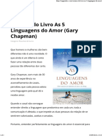 Resumo Do Livro As 5 Linguagens Do Amor (Gary Chapman)