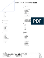 End of Term 1 Standard Test A Answers