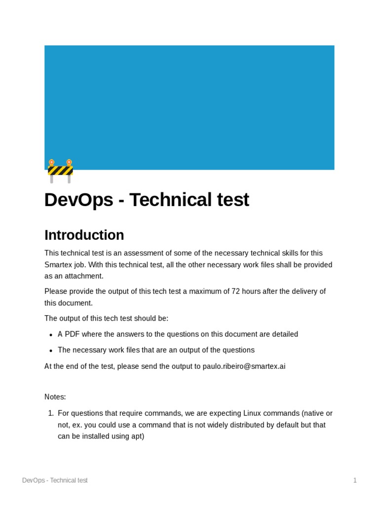 DevOps Technical Skills Assessment Test | PDF | Scripting Language ...