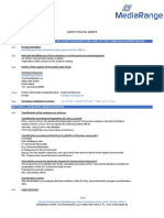 Product and Safety Data Sheet For MediaRange Colour Protection Spray 400ml Item No. MR702