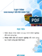 CDTC-01. KHÁI NIỆM VÀ QUY TRÌNH KHỞI NGHIỆP ĐỔI MỚI SÁNG TẠO