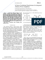 Analysis and Design of Series Combining Transformers For Integrated Doherty Power Amplifiers