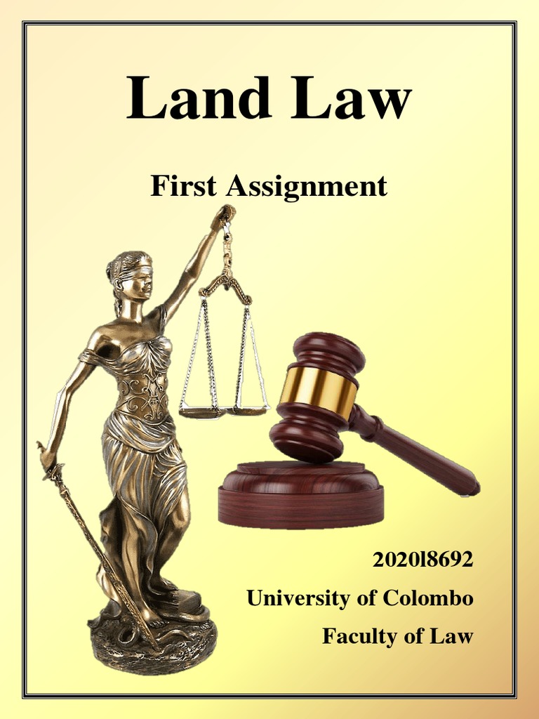 Land Law First Assignment | PDF