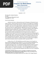 Letter To DHS Secretary Alejandro Mayorkas