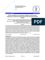 3 Safety and Efiacy Assessment of Different Therapeutic Regimens in Experimentally Induced Osteoarthritis Animal Model