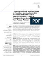 4 Perception Attitude and Confidence of Phusician About AMR and AM RX Among Covid 19 Patients Cross Sectional Study From Punjab