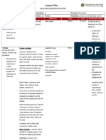 Lesson Plan - MFTL