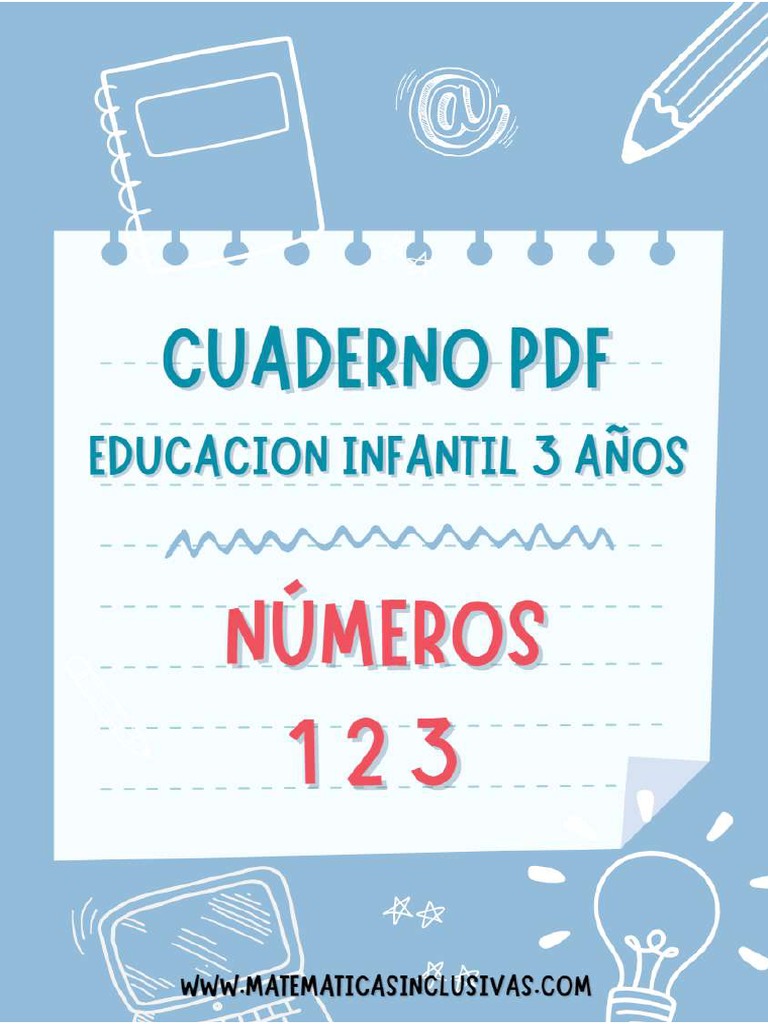 Cuaderno Numeros 1 2 3 - Educacion Infantil 3 Años | PDF