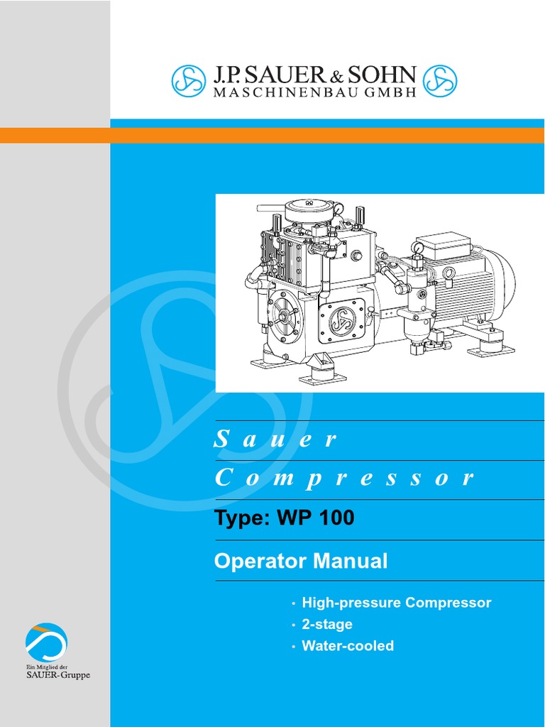 Manual Compressor de Ar Principal WP100 - BA - en - 08b | PDF | Piston ...