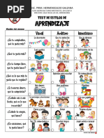 Test de Estilos de Aprendizaje VAK | PDF