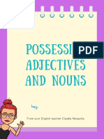 Possessive Adjectives and Nouns