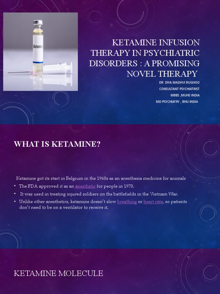 Ketamine Infusion Therapy in Psychiatric Disorders | PDF | Major ...
