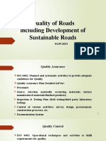 Quality of Roads Includng Sustainable Road Development01092023