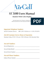 Aircell ST3100 Users Manual