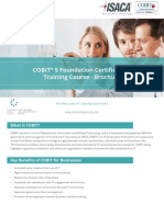 Cobit5 Foundation Certification Training Brochure