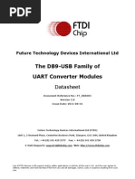 The DB9-USB Family of UART Converter Modules: Datasheet