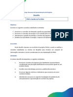 Enunciado Do Desafio - Módulo 4 - Bootcamp Gerente de Projetos