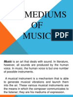 Chapter 9 Mediums of Music