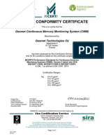 Gasmet CMM MCERTS QAL1 Certificate - EN (ID 7228)
