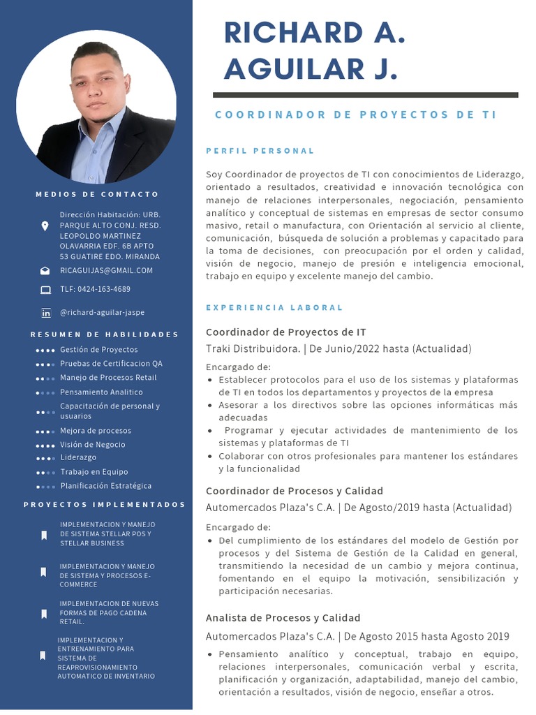 Curriculum+vitae+-+richard+aguilar+2023 024419 | PDF | Economias | Business