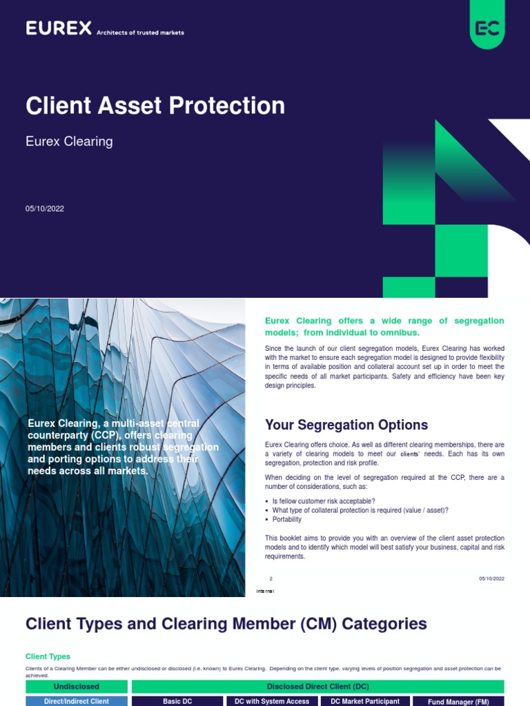 Eurex Clearing Client Asset Protection Guide | PDF | Collateral ...