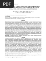 Comparative Study On E-Waste Management and The Role of The Basel Convention in Malaysia, Singapore, and Indonesia - A Way Forward.