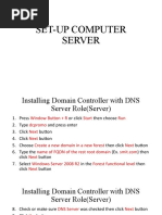 Set-Up Computer Server