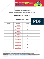 Gabarito Extraoficial PMERJ SOLDADO