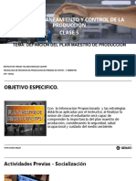 Clase 5 - Definicion Del Plan Maestro de Produccion