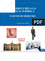 Los Sujetos de Derecho