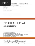 FTECH 3310 Food Engg Lecture 1